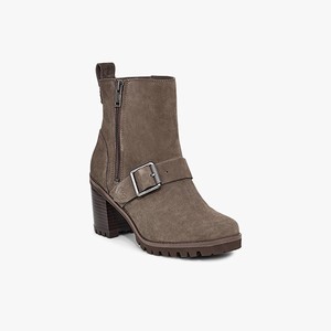 Ugg Fern Suede Women High Heels Grey (3901XSZUJ)